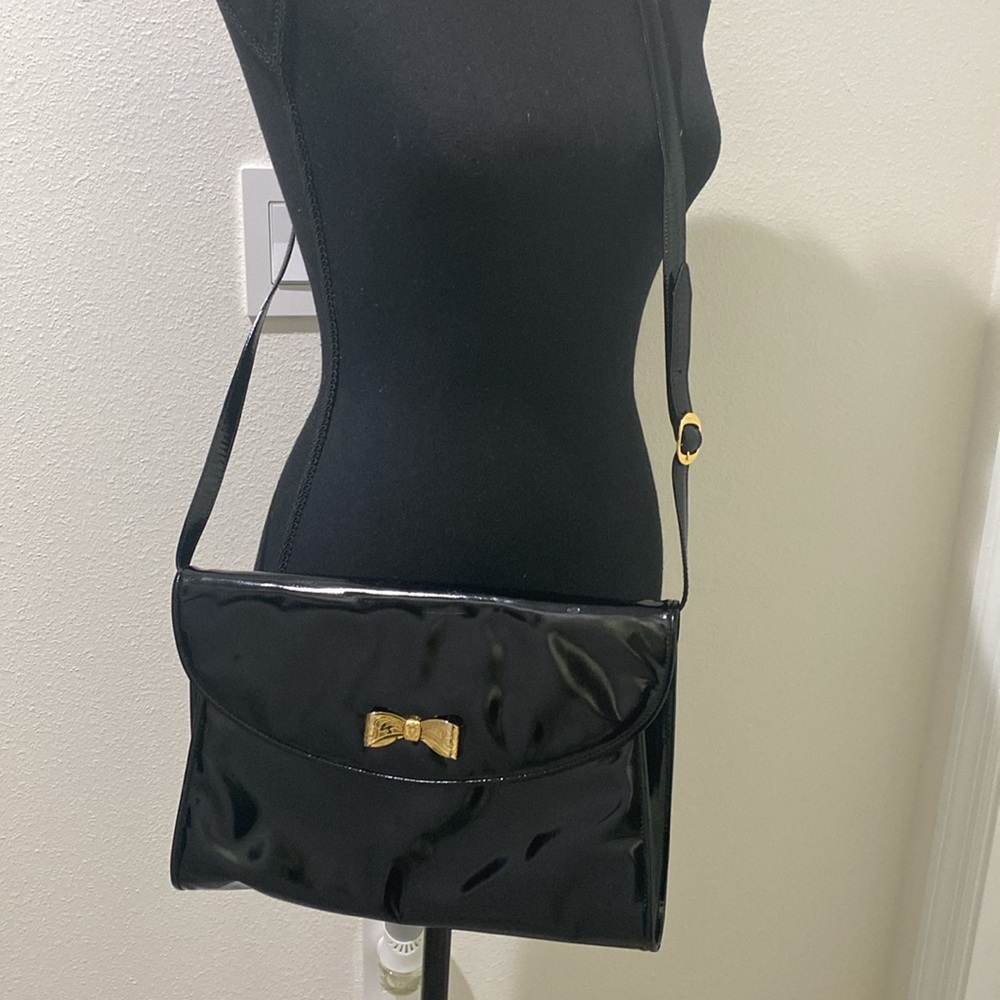 Salvatore Ferragamo Patent Leather Shoulder Bag